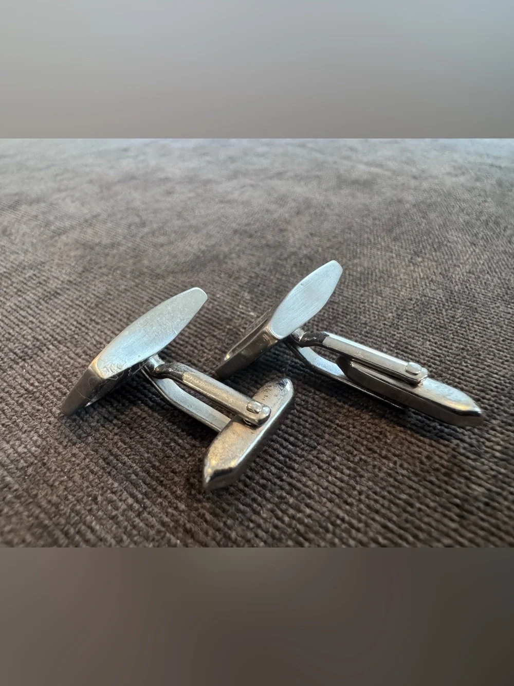 Antique Silver-Tone Monogram 'S' Cufflinks - Classic Men’s Accessory